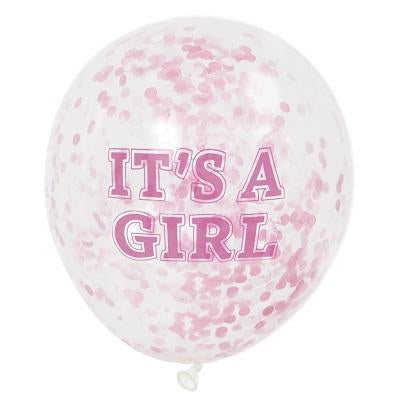 Ballons à confettis Baby Girl